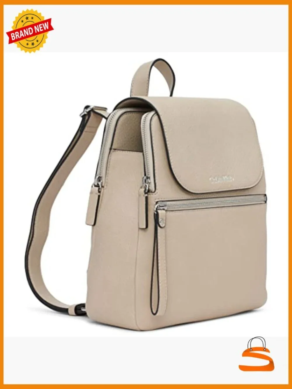 Novelty Flap Backpack with Magnetic Closure and Pockets